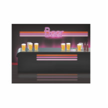 1980s Retro Bar Photo Cutout