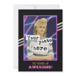 1980's Retro Photo Party Announcement invitations