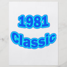 1981 Classic Blue Full Color Flyer