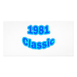 1981 Classic Blue Customized Photo Card