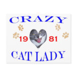 1981 Crazy Cat Lady Post Cards