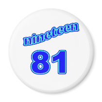 1981 Nineteen 81 Refrigerator Magnets