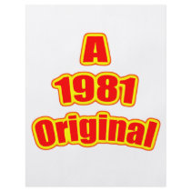 1981 Original Red Full Colour Flyer