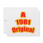 1981 Original Red Custom Invite