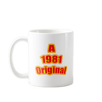 1981 Original Red Coffee Mugs