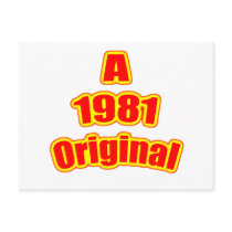 1981 Original Red Postcard