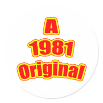 1981 Original Red Sticker
