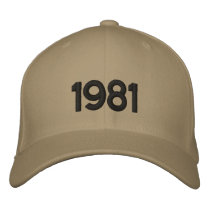 1981 = Radical Hat Embroidered Hat