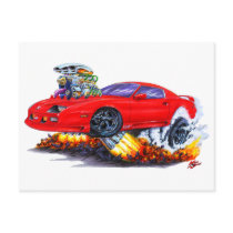 1982-92 Camaro Red Car Post Cards