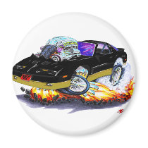 1982-92 Trans Am Black-Gold Car Refrigerator Magnet