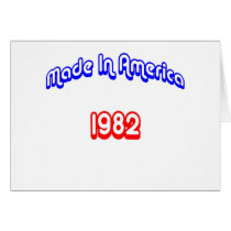 1982 Made In America Greeting Card