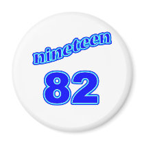 1982 Nineteen 82 Magnet