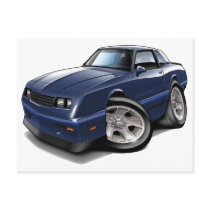 1983-88 Monte Carlo Blue Car Post Cards