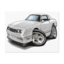 1983-88 Monte Carlo White Car Postcard