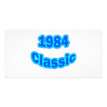 1984 Classic Blue Photo Greeting Card