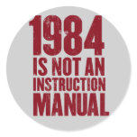 1984 is Not an Instruction Manual Sticker
