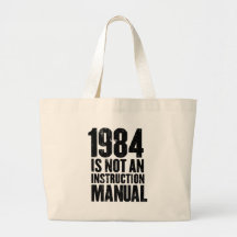 1984 is Not an Instruction Manual Tote Bag