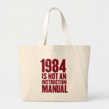 1984 is Not an Instruction Manual Tote Bag