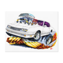1986-88 Monte Carlo White Car Postcards
