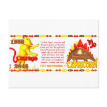 1986 Chinese zodiac Fire Tiger by Valxart Postcards