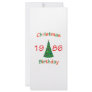 1986 Christmas Birthday Rack Card Template