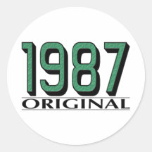 1987 Original Round Stickers