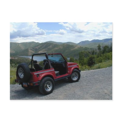 1987 Suzuki Samurai Postcard by CarPictures