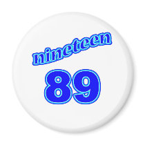 1989 Nineteen 89 Fridge Magnets