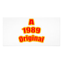 1989 Original Red Customized Photo Card