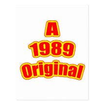 1989 Original Red Post Card
