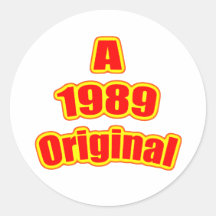 1989 Original Red Stickers