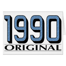 1990 Original Greeting Card