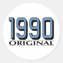 1990 Original Round Stickers