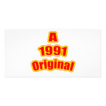 1991 Original Red Personalized Photo Card