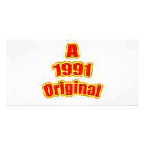 1991 Original Red Personalized Photo Card