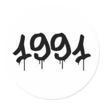 1991 ROUND STICKERS
