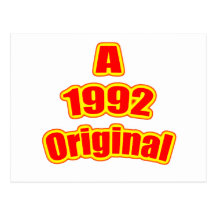 1992 Original Red Postcard