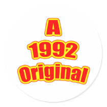 1992 Original Red Sticker
