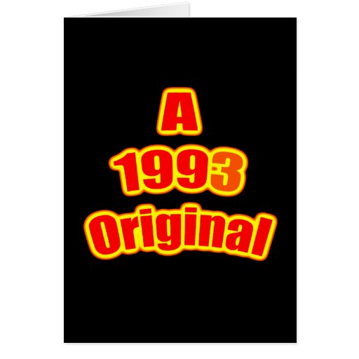 1993 Original Red Blk Card