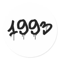 1993 ROUND STICKER