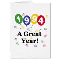 1994 A Great Year Birthday Card