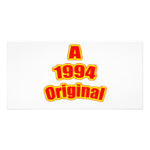 1994 Original Red Photo Card Template