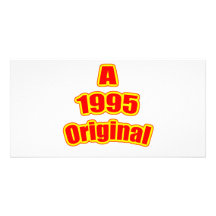1995 Original Red Custom Photo Card
