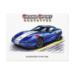 1996 Grand Sport Corvette Coupe Post Card