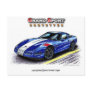 1996 Grand Sport Corvette Coupe Post Card
