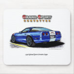 1996 Grand Sport Corvette Coupe Rear View Mousepad