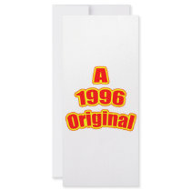 1996 Original Red Full Color Rack Card