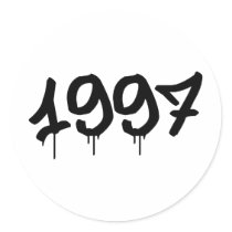 1997 ROUND STICKER