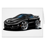 1998-02 Trans Am Black Car Greeting Card