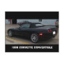 1999 CORVETTE CONVERTIBLE ANGLE VIEW POSTCARDS